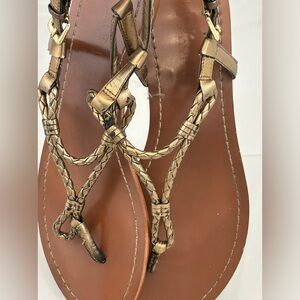 Ralph Lauren Gold Summer Sandals Size 8